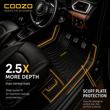 Coozo ATM 3-piece car mat set for Tata Nexon in black