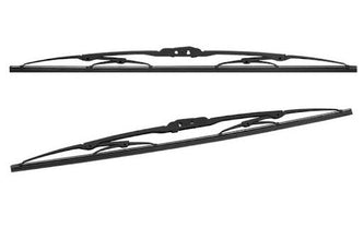 Coozo Conventional Metal Frame Windshield Wipers For Tata Nexon Facelift (2023 - 2024) (D) 24'' (P) 14