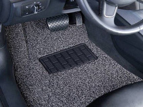 Coozo 18 mm Thick Coil Car Mats : Universal Car Mats : Set Of 5 : Black Grey