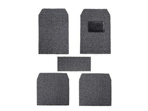 Coozo 18 mm Thick Coil Car Mats : Universal Car Mats : Set Of 5 : Black Grey