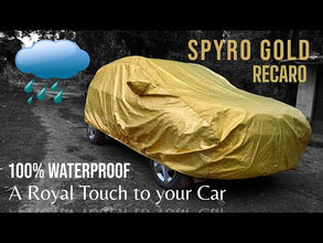 Recaro Car Body Cover | Spyro Gold | Tata Nexon EV (2020-2023) With Antenna Pocket : Waterproof