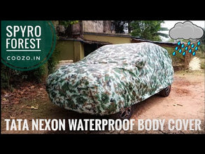 Recaro Car Body Cover | Spyro Forest | Tata Nexon Facelift (2023 - 2024) With Antenna Pocket: Waterproof