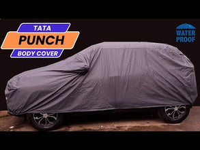 Recaro Car Body Cover | Spyro Grey | Tata Punch EV (2024-2025) With Antenna Pocket : Waterproof