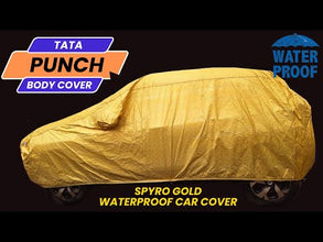 Recaro Car Body Cover | Spyro Gold | Tata Punch (2021-2024) With Antenna Pocket: Waterproof