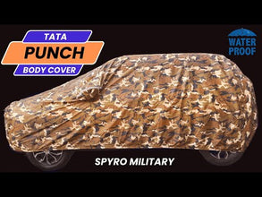 Recaro Car Body Cover | Spyro Military | For Tata Nexon EV (2020-2023) : Waterproof